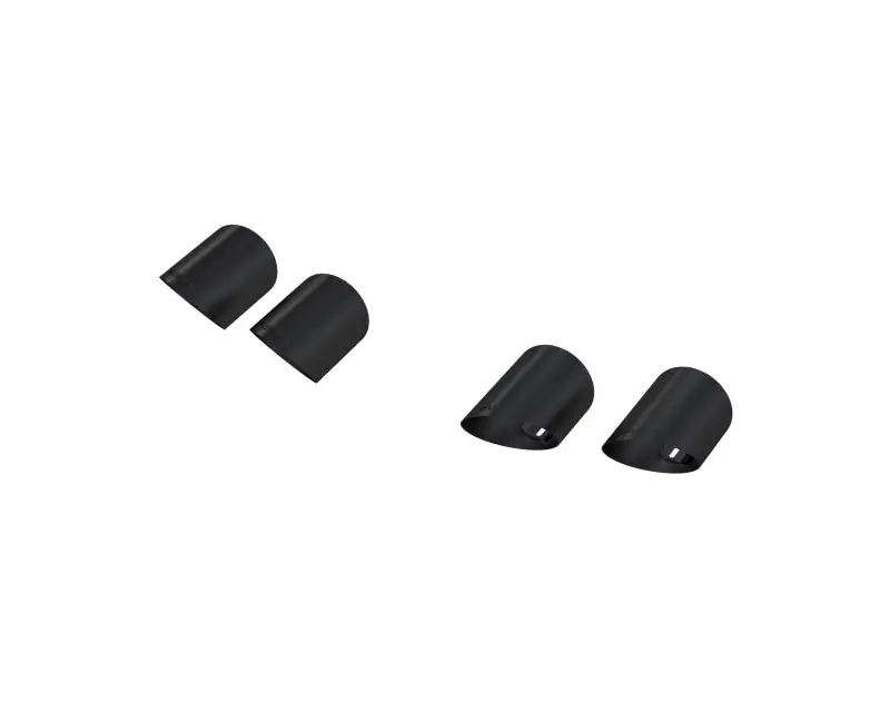 Mbrp 15-24 Ford Mustang T304 Ss 4In Od / 6.5In Length Quad Tip Cover Kit - Black Tip 1