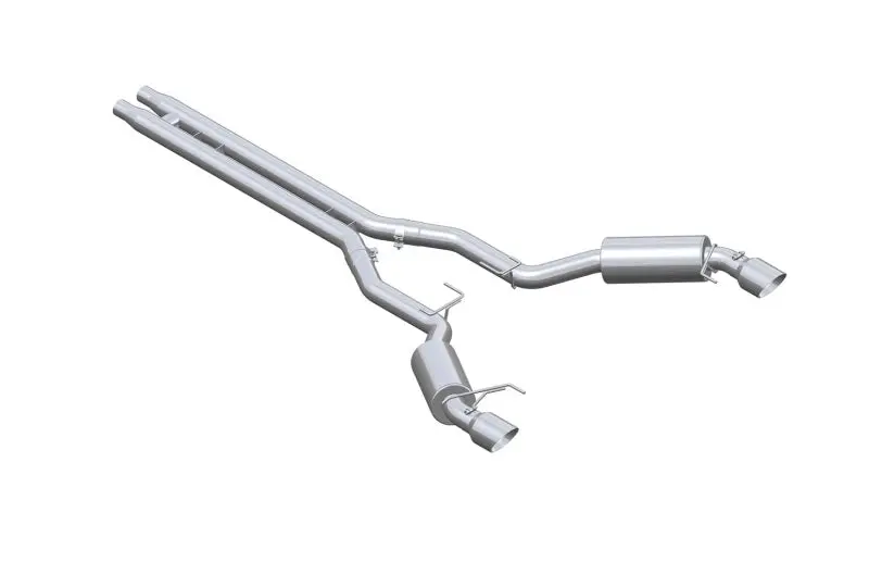 Mbrp 15 Ford Mustang Gt 5.0 3In Cat Back Dual Split Rear Street Version 4.5In Tips - T409 1