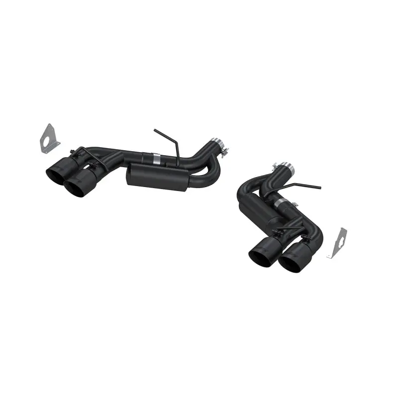 Mbrp 16-19 Chevy Camaro V8 6.2L 6Spd 3In Black Race Dual Axle Back W/ 4.5In Quad Dual Wall Tips 1