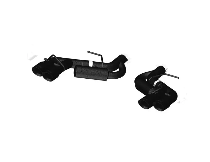 Mbrp 16-19 Chevy Camaro V8 6.2L 6Spd 3In Black Race Dual Axle Back W/ 4.5In Quad Dual Wall Tips 2