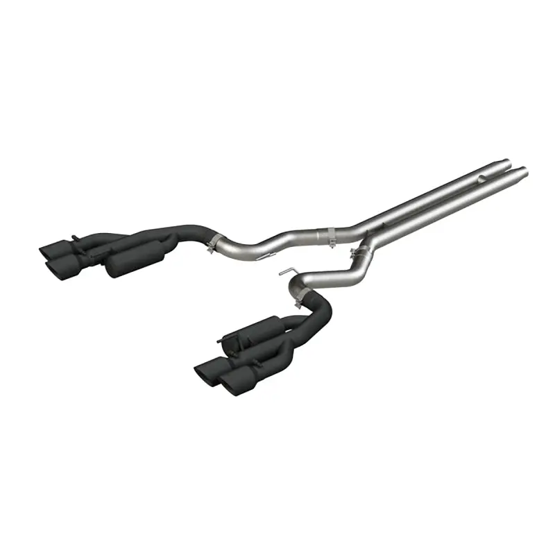 Mbrp 18-19 Ford Mustang Gt 5.0 3In Cat Back Quad Tip Race Version - Black 1