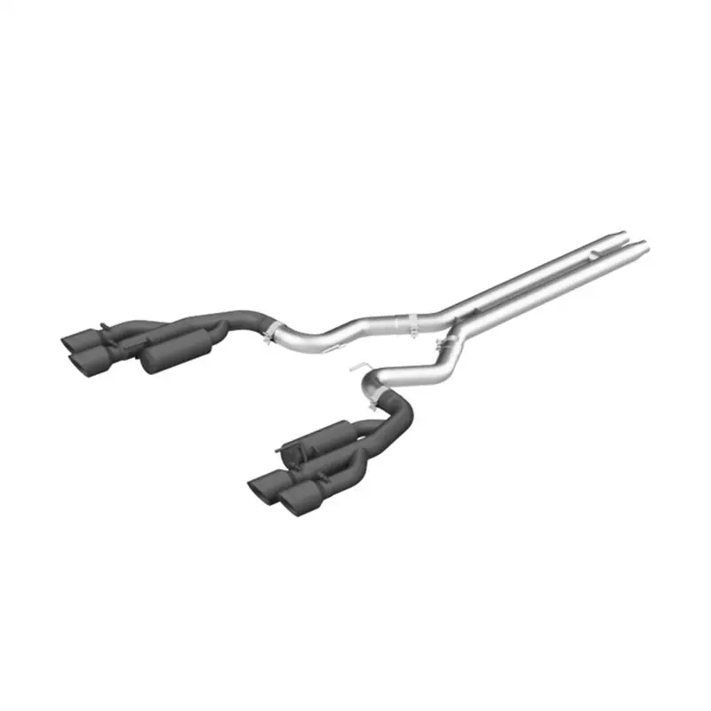 Mbrp 18-19 Ford Mustang Gt 5.0 3In Cat Back Quad Tip Race Version - Black 2
