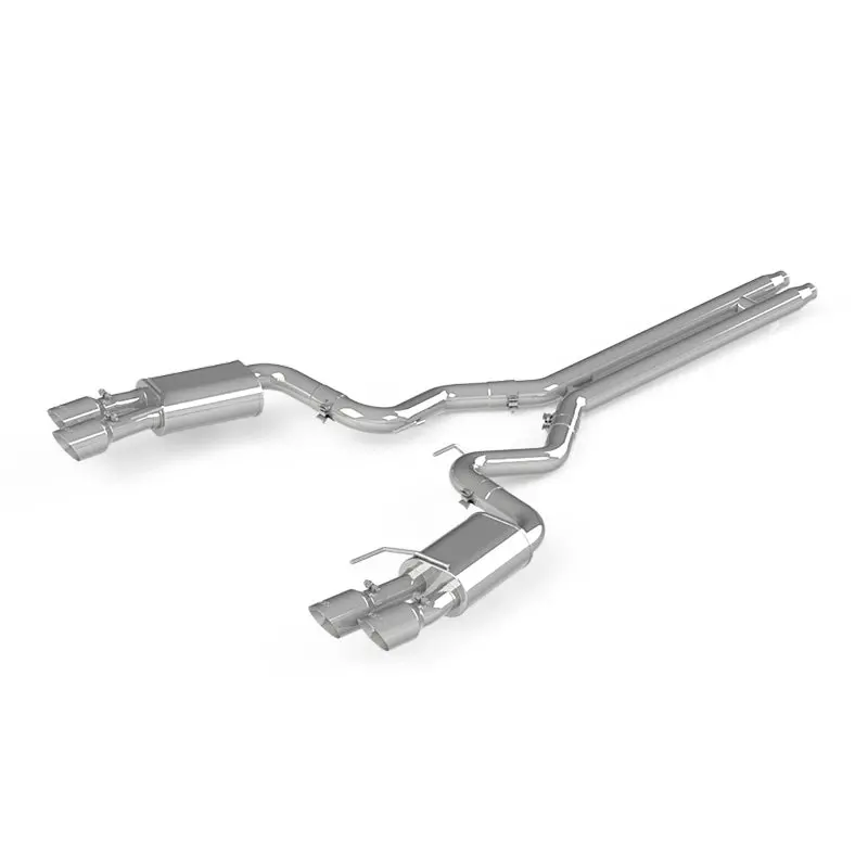 Mbrp 18-19 Ford Mustang Gt 5.0 3In Dual Split Rear Al Cat Back W/ Quad 4.0In Dual Wall Tips 2