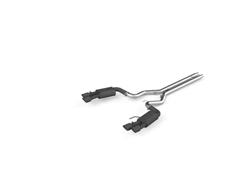 Mbrp 18-19 Ford Mustang Gt 5.0 3In Dual Split Rear Cat Back W/ Quad 4In Dual Wall Tips- Black Coated 2