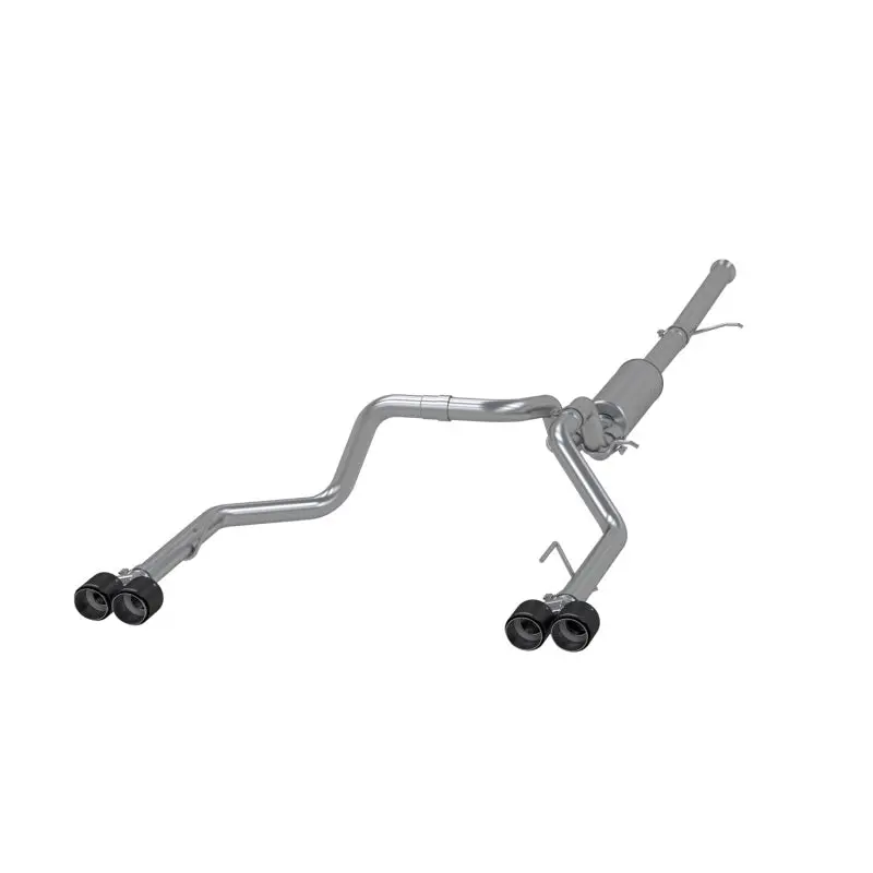 Mbrp 19-21 Chevy Silverado 1500 6.2L 2.5In Dual Split Rear Cat Back W/ Quad Carbon Fiber Tips- T304 2