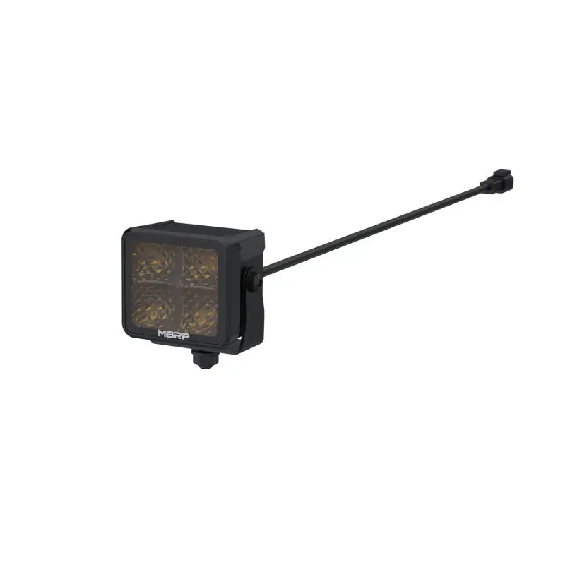 Mbrp 2.75In Light Assembly, Amber Flood Beam Pattern 1