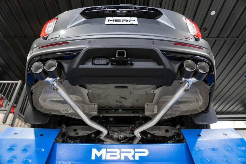 Mbrp 20-21 Ford Explorer St 3.0L Ecoboost Dual Rear Exit Axle Back W/ Quad Carbon Fiber Tips - T304 2