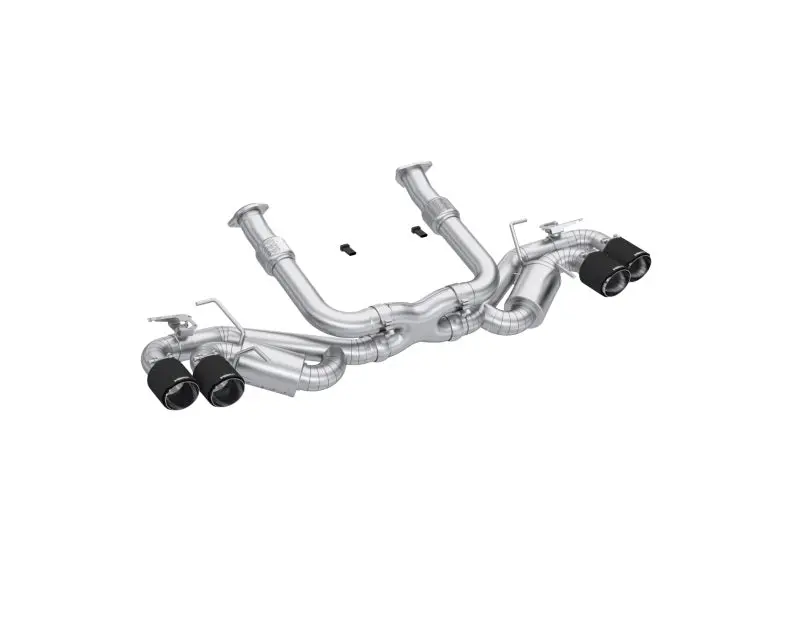 Mbrp 20-24 Chevrolet Corvette C8 3In Active Cat Back Quad Split Rear Exit Exhaust W/ Afm Sims 1