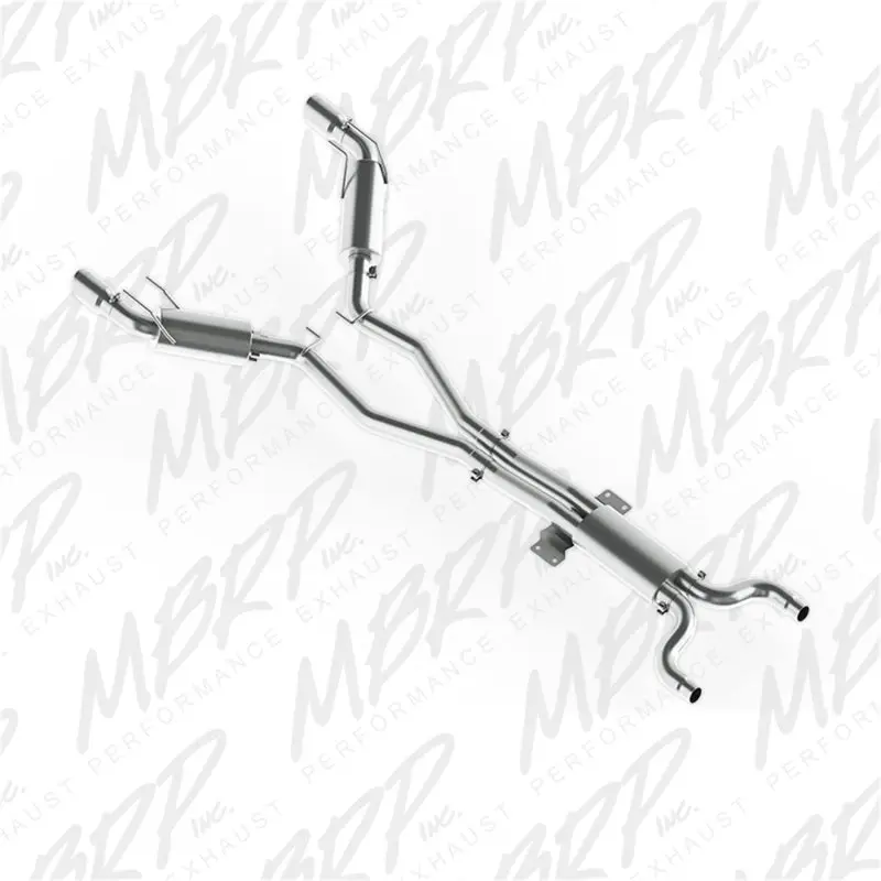 Mbrp 2010 Chev Camaro V8 6.2L Automatic (L99) 3 Dual Cat Back Round Tips T409 2