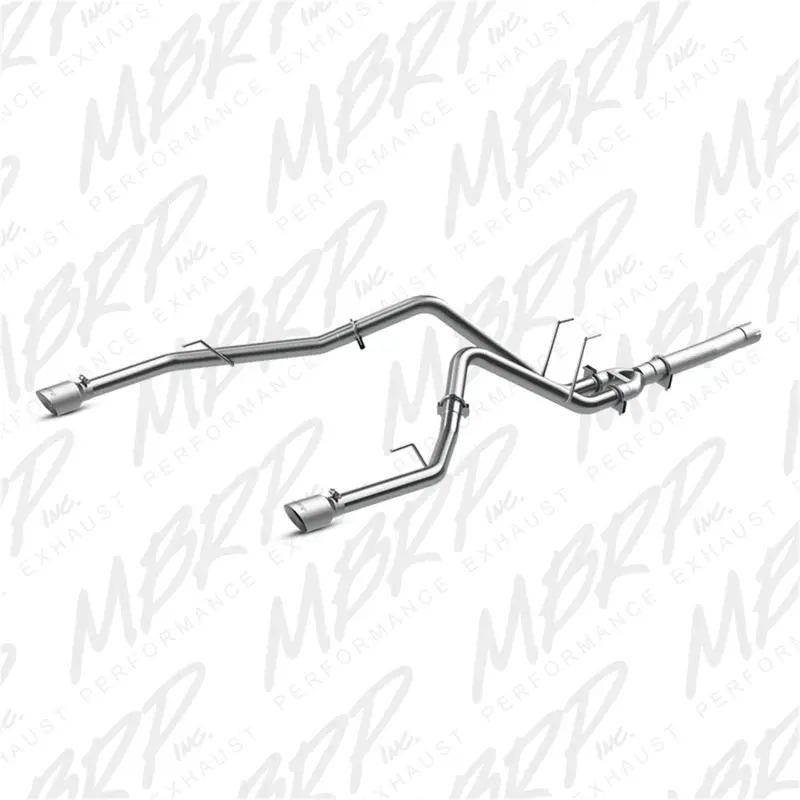 Mbrp 2014 Dodge Ram 1500 3.0L Ecodiesel 2.5In Filter Back Exhaust Dual Split Rear Exit Alum 2