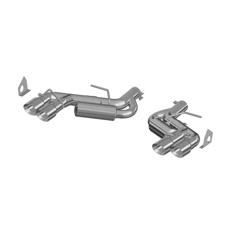 Mbrp 2016-2024 Chevy Camaro 6.2L W/ Npp 3In Alum Race Dual Axle Back W/ 4In Quad Polished Tips 2