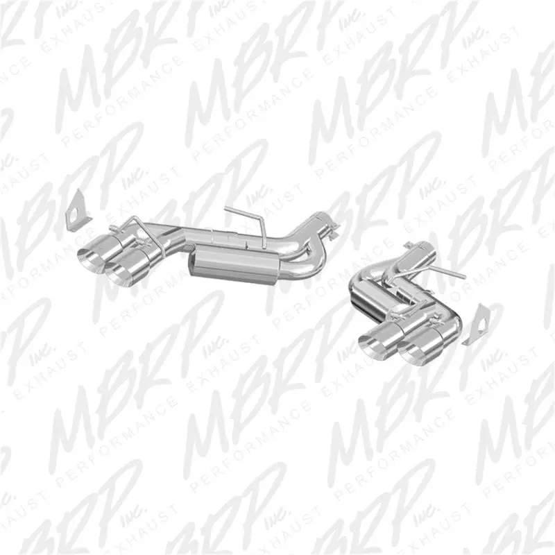 Mbrp 2016 Chevy Camaro V8 6.2L 6Spd 3In T409 Race Dual Axle Back W/ 4.5In Quad Dual Wall Tips 1