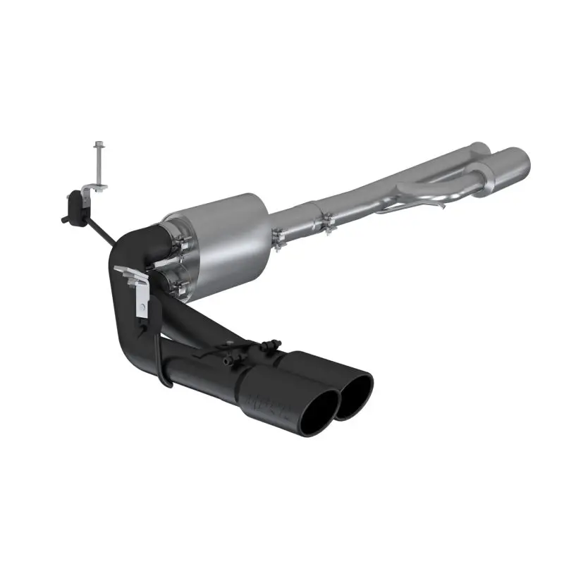 Mbrp 2019+ Chevrolet Silverado 1500 4.5L/5.3L Pre-Axle Dual Side Exit W/ 4In Od Tip- Black Coated 1