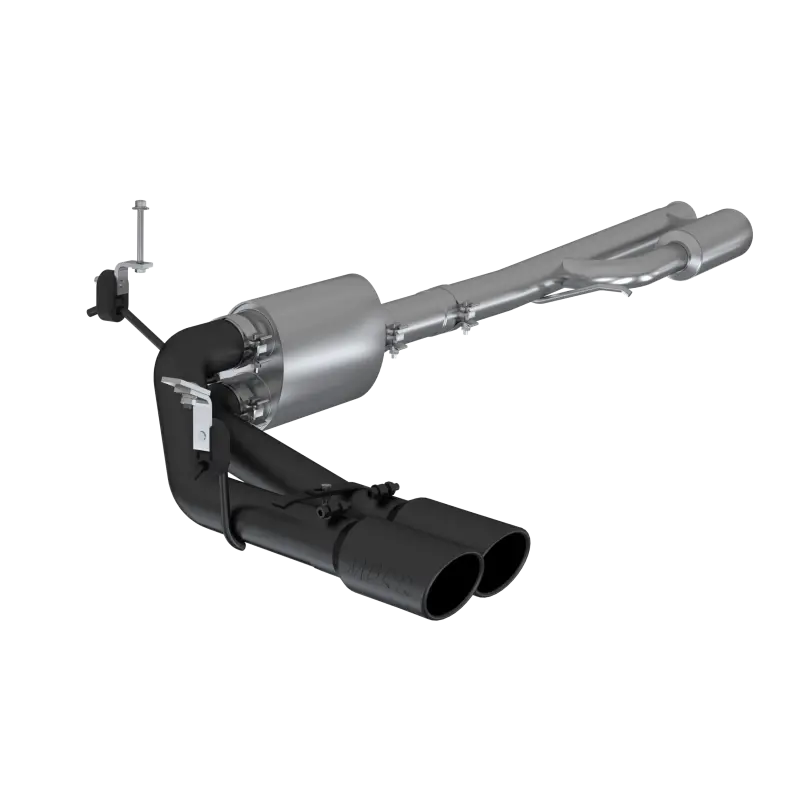 Mbrp 2019+ Chevrolet Silverado 1500 4.5L/5.3L Pre-Axle Dual Side Exit W/ 4In Od Tip- Black Coated 2