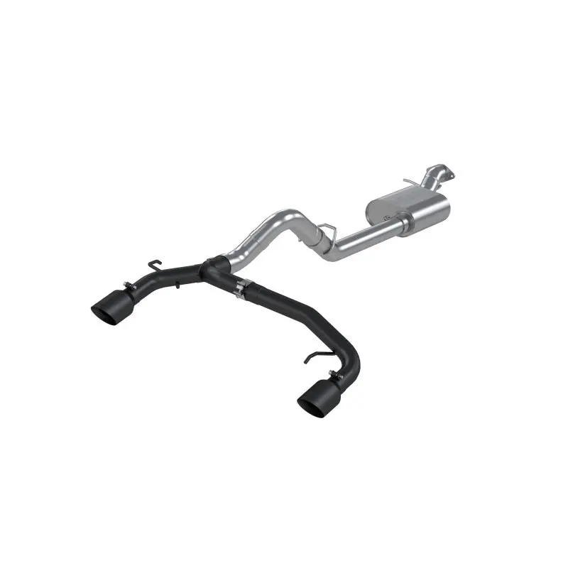 Mbrp 21-22 Ford Bronco 2.3/2.7L Ecoboost 2/4-Dr 3In Catback Dual Split Rear Exit Blk Al 1