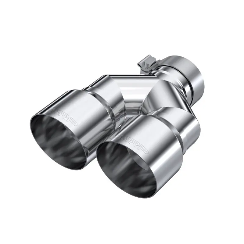 Mbrp 3In Id / Dual 4In Od Out Staggered L 9.87In / R 9.37In Single Wall T304 Ss Univ Exhaust Tip 1