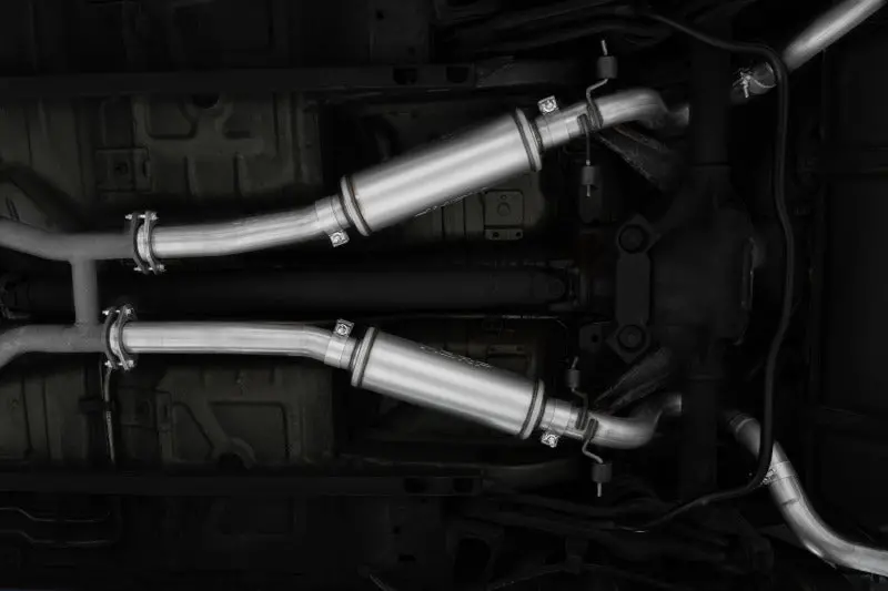Mbrp 99-04 Ford Mustang Gt 4.6L 2.5In. Dual Split Rear Al Cat Back W/ 3.5In. Dual Wall Blk. Tips 2