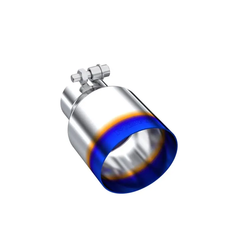 Mbrp Burnt End Tip 2.5 Id 4 Id Out 6.5 Length Single Wall Angle Cut 304 Stainless Steel 1