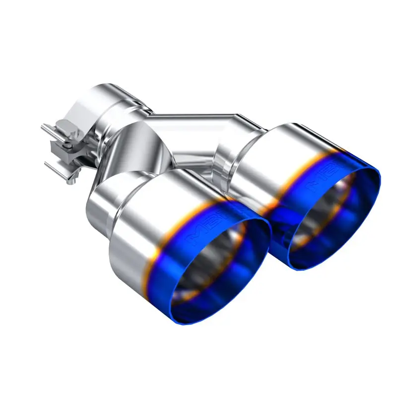 Mbrp Burnt End Tip 2.5 Id Dual 4 Od Out 9.5 Length Single Wall 304 Stainless Steel Driver Side 1