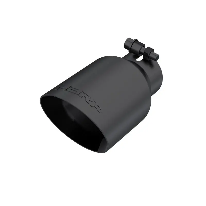 Mbrp Universal 4In Od Dual Wall Angled 2.5In Inlet 8In Length Exhaust Tip - Black 2
