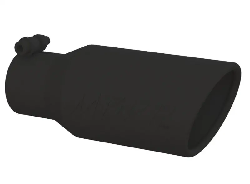 Mbrp Universal Angled Rolled End Tip 4In Od / 2-3/4In Inlet / 10In Length - Black 1