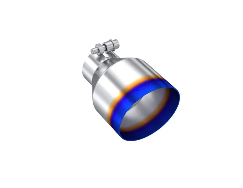 Mbrp Universal Burnt Ss Tip 2.5In Id / 4.5In Od Out / 6.5In Length Angle Cut Single Wall 1