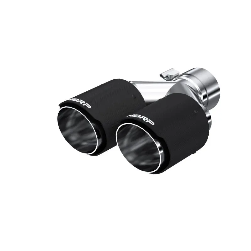 Mbrp Universal Carbon Fiber Dual Tip 3.5In Od/2.5In Inlet 1
