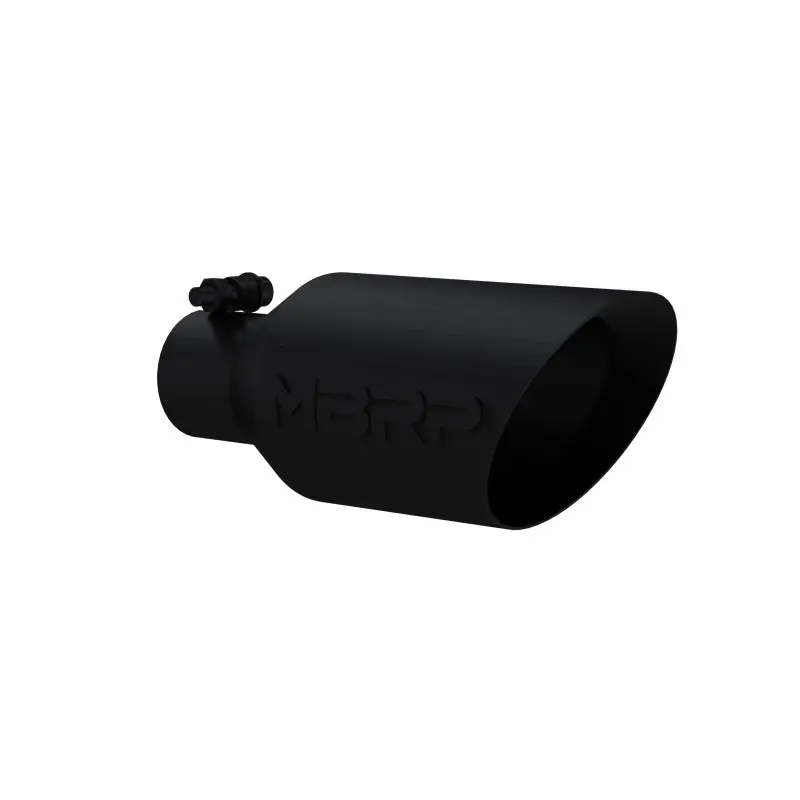 Mbrp Universal Dual Wall Angle Rolled End Tip 4-1/2In Od / 2-1/2In Inlet / 11In Length - Black 2