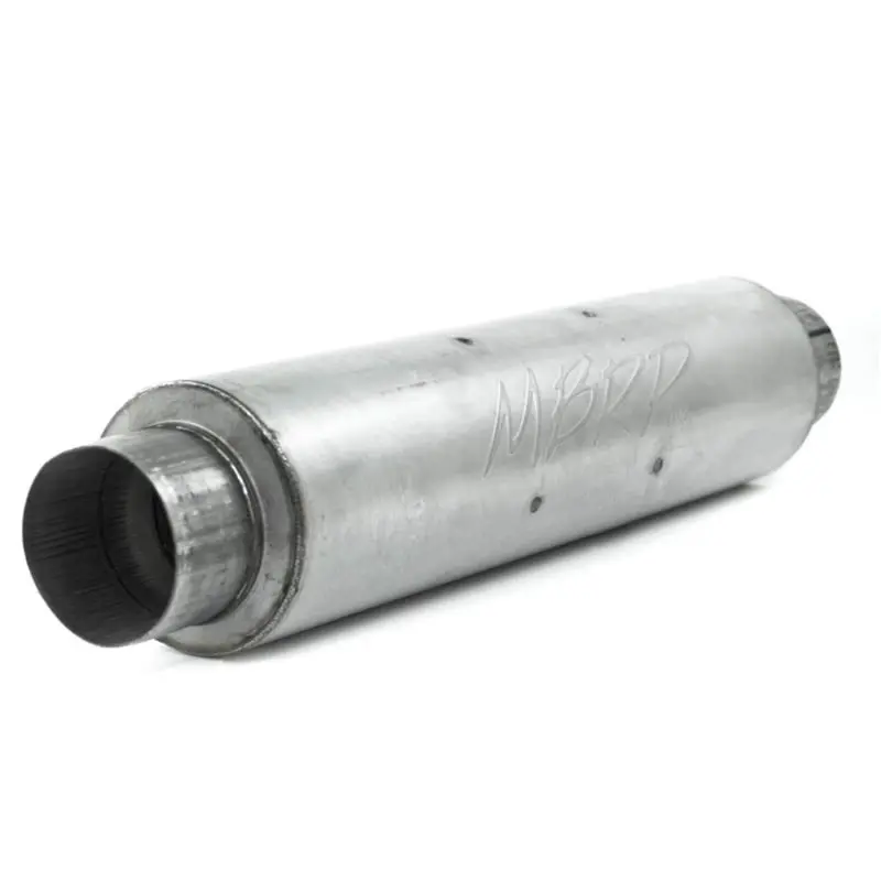 Mbrp Universal Quiet Tone Muffler 4In Inlet/Outlet 24In Body 6In Dia 30In Overall Aluminum 1