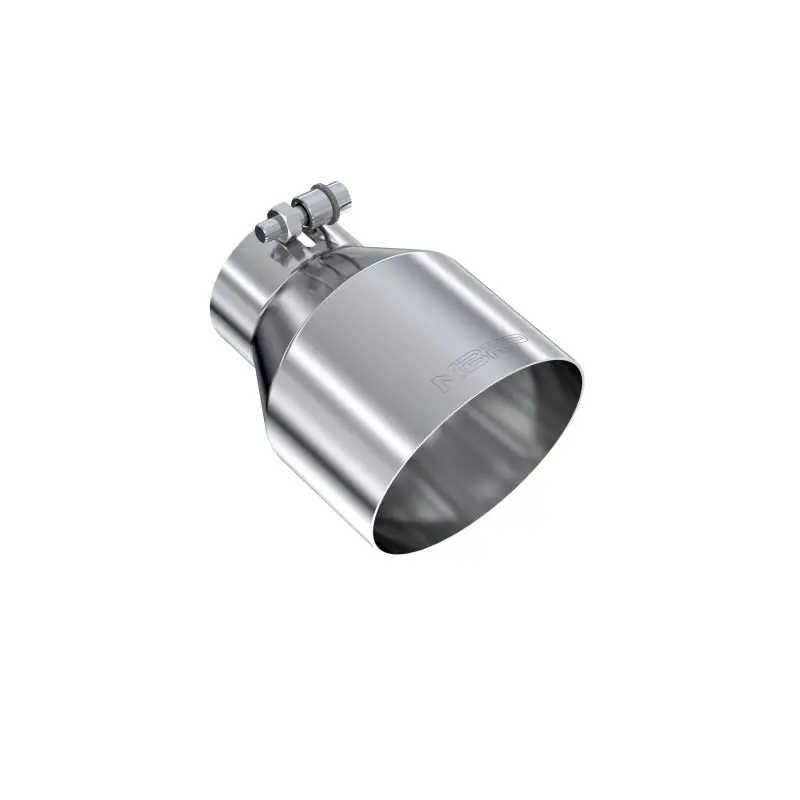 Mbrp Universal T304 Stainless Steel Tip, 3In Id / 5In Od Out / 6.5In Length / Angle Cut  Single Wall 1
