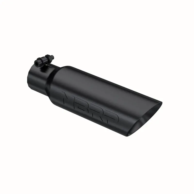 Mbrp Universal Tip 3.5 O.D. Dual Wall Angled 2.5 Inlet 12 Length - Black Finish 2