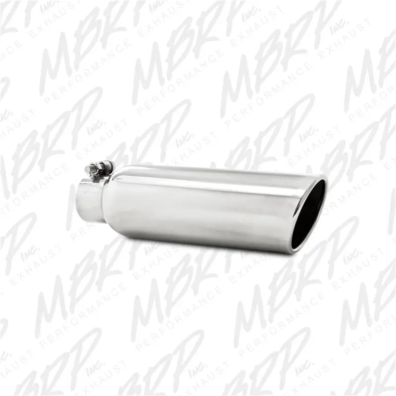 Mbrp Universal Tip 3.5In Od 2.25In Inlet 12In L Angled Cut Rolled End Clampless No-Weld T304 2