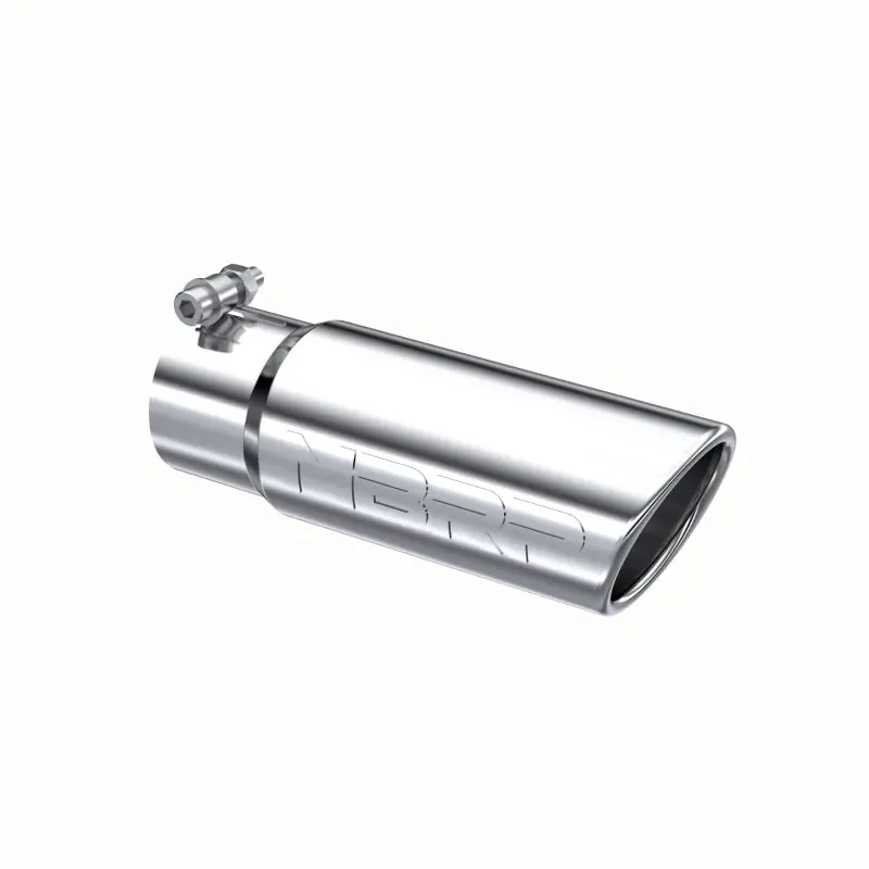 Mbrp Universal Tip 3In O.D. Angled Rolled End 3 Inlet 10 Length 2