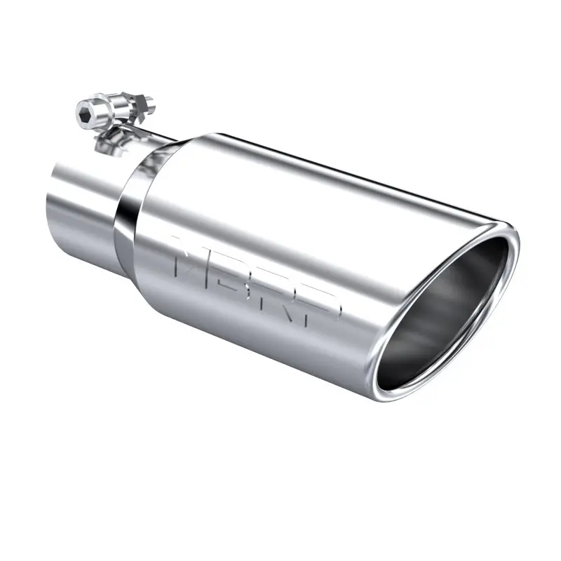 Mbrp Universal Tip 4In Od 3In Inlet 10In Length Angled Rolled End T304 2