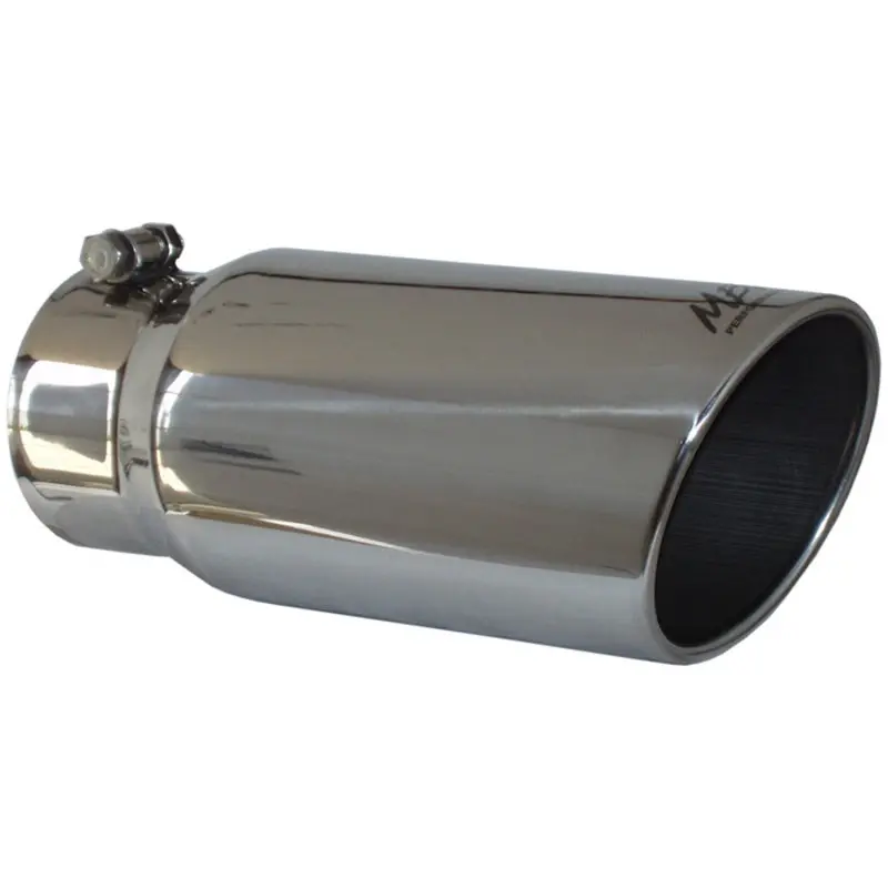 Mbrp Universal Tip 5 O.D. Angled Rolled End 4 Inlet 12 Length 2