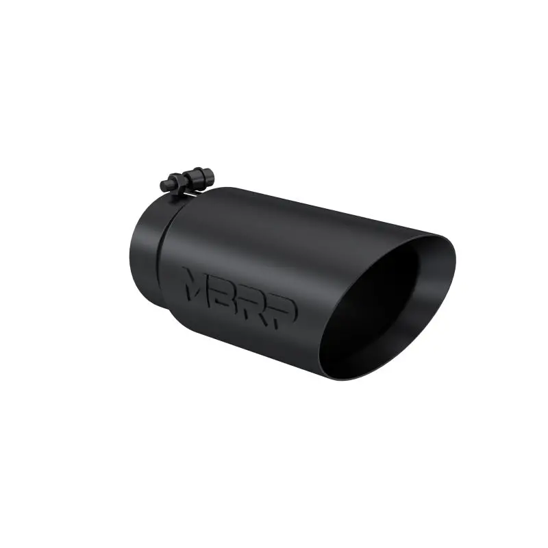 Mbrp Universal Tip 5 O.D. Dual Wall Angled 4 Inlet 12 Length - Black Finish 2