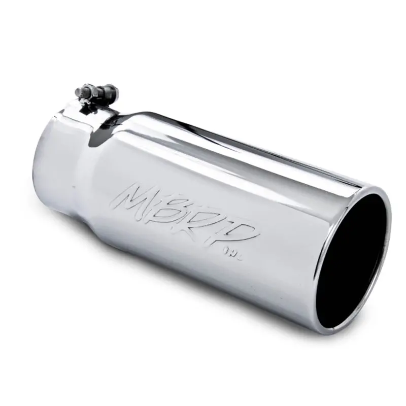 Mbrp Universal Tip 5 O.D. Rolled Straight 4 Inlet 12 Length 2