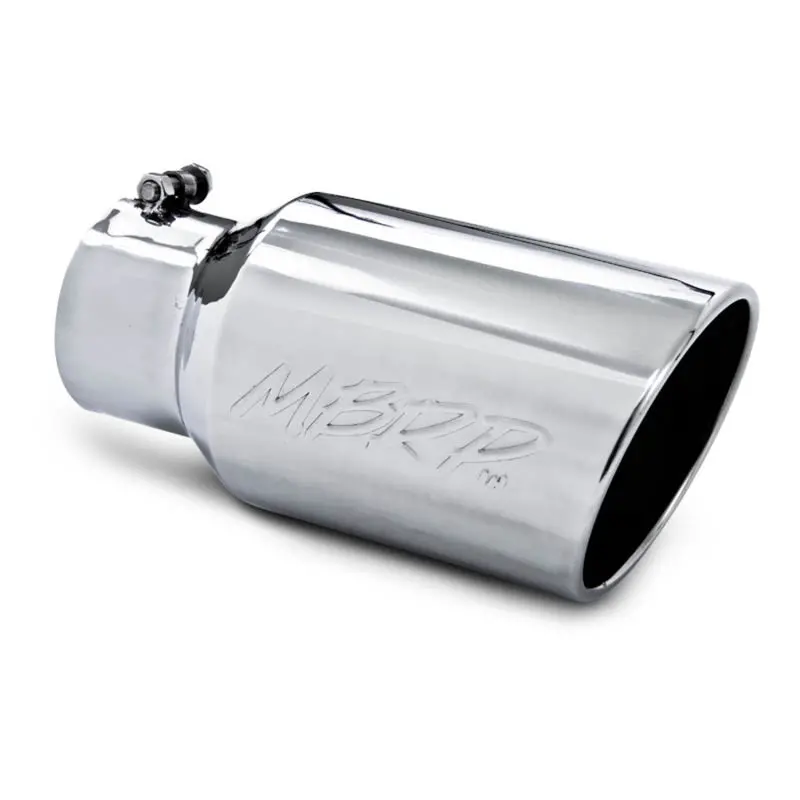 Mbrp Universal Tip 6 O.D. Angled Rolled End 4 Inlet 12 Length 1
