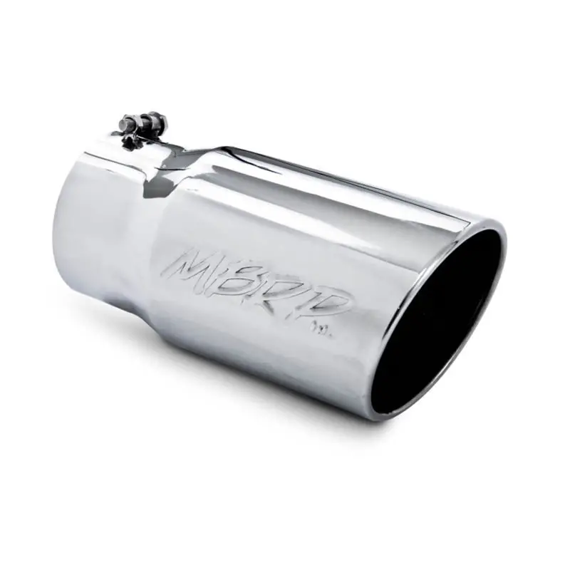 Mbrp Universal Tip 6 O.D. Angled Rolled End 5 Inlet 12 Length 2