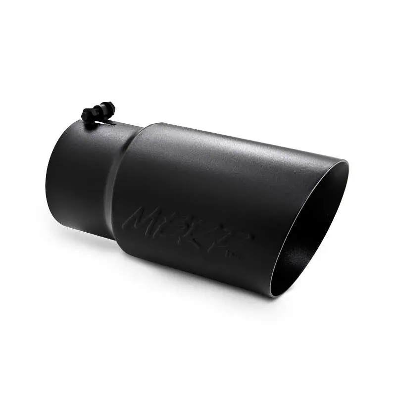 Mbrp Universal Tip 6 O.D. Dual Wall Angled 5 Inlet 12 Length - Black Finish 1