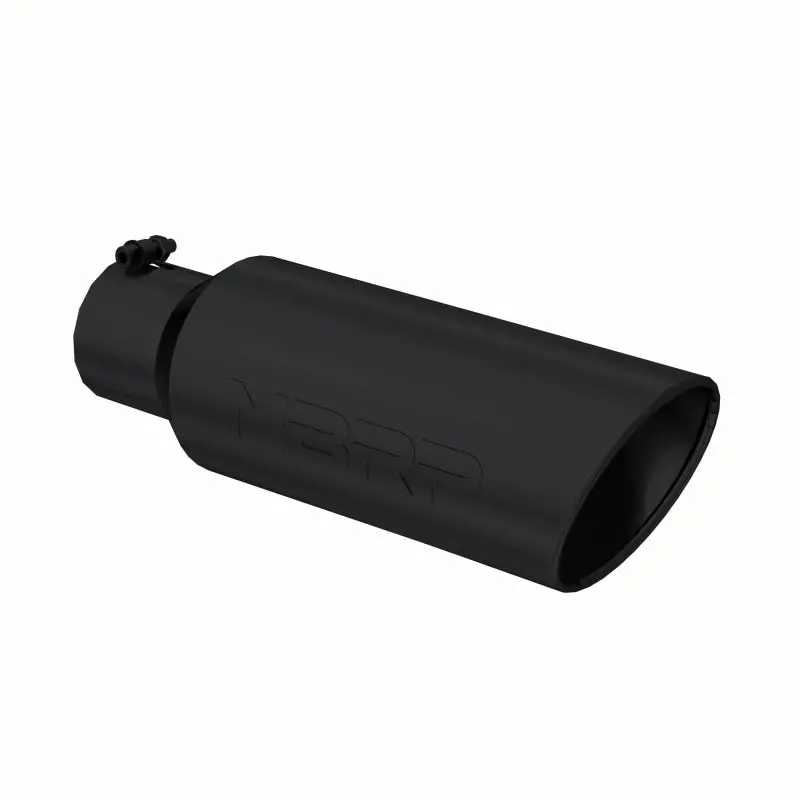 Mbrp Universal Tip 6In Od Rolled End 4In Inlet 18In L Black Coated Exhaust Tip 2