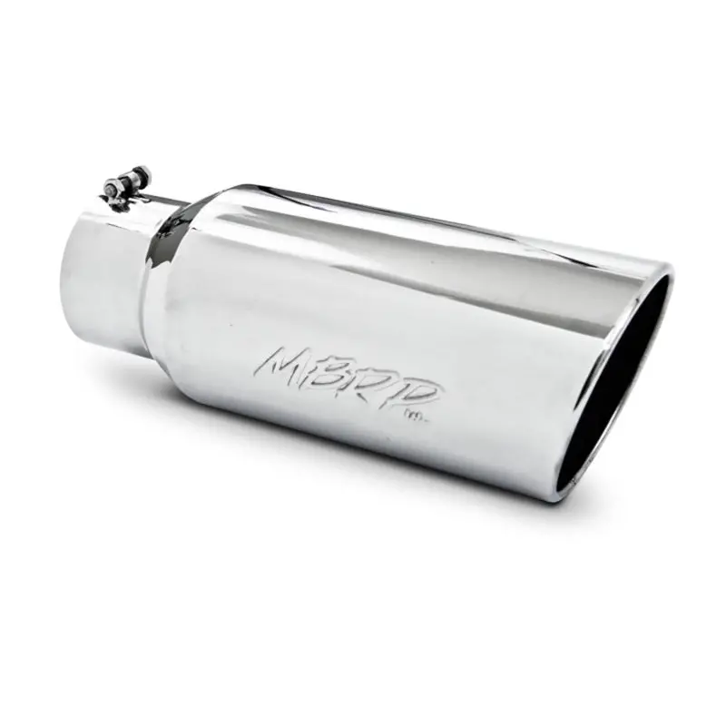 Mbrp Universal Tip 7In O.D. Rolled End 5In Inlet 18In Length - T304 (Single Tip) 1