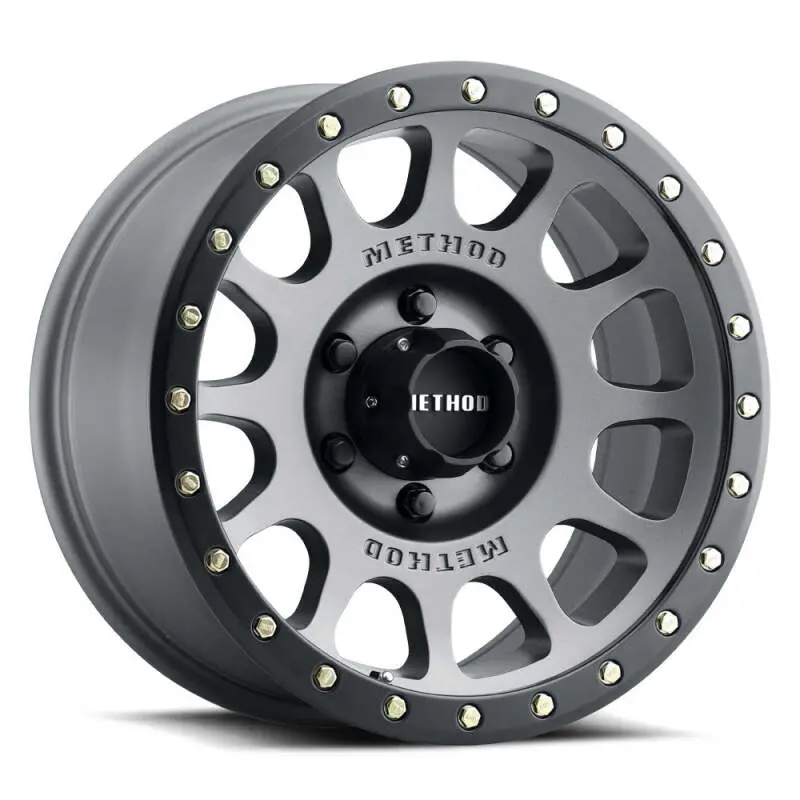 Method Mr305 Nv 18X9 / +18Mm Offset / 8X170 Bp / 130.81Mm Cb / Titanium - Matte Black Lip Wheel 1