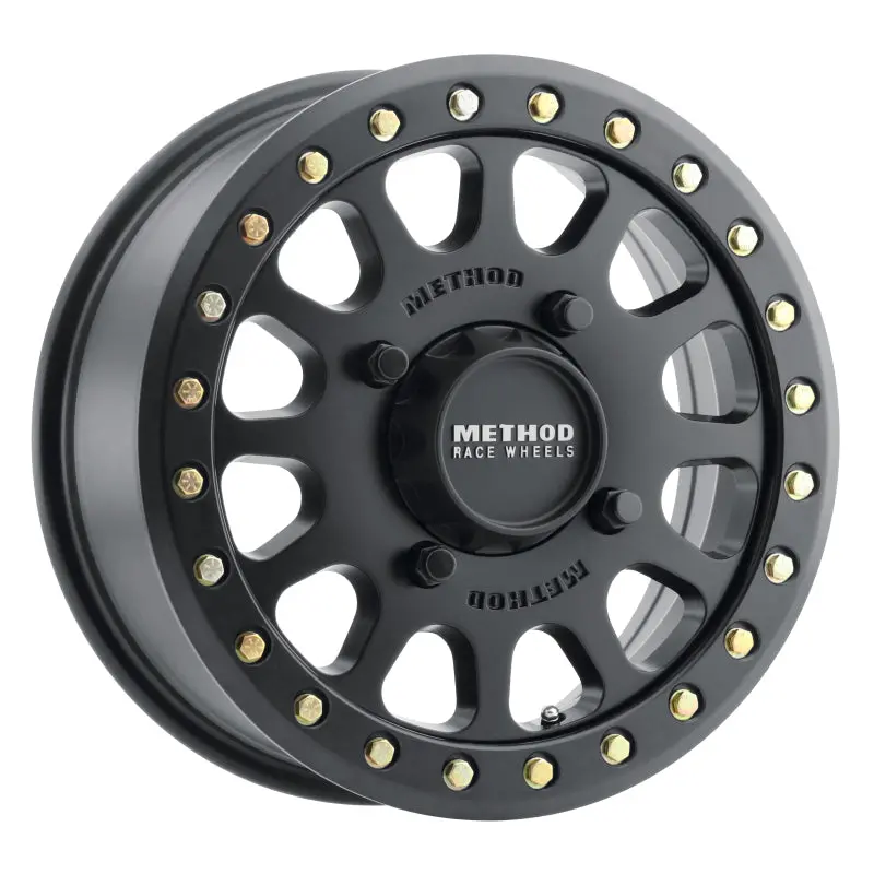 Method Mr401 Utv Beadlock 15X6 / 5+1/53Mm Offset / 4X156 / 132Mm Cb Matte Black Wheel 1