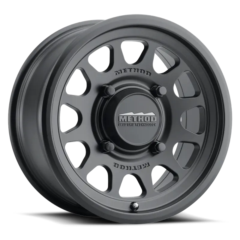 Method Mr414 Bead Grip 15X7 / 5+2/38Mm Offset / 5X4.5 / 76Mm Cb Matte Black Wheel 1