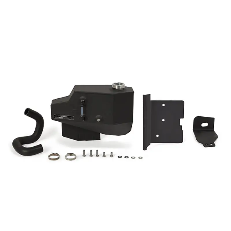 Mishimoto 08-10 Ford 6.4L Powerstroke Aluminum Degas Tank - Micro-Wrinkle Black 1