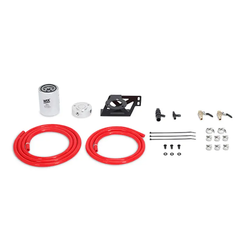 Mishimoto 08-10 Ford 6.4L Powerstroke Coolant Filtration Kit - Red 1