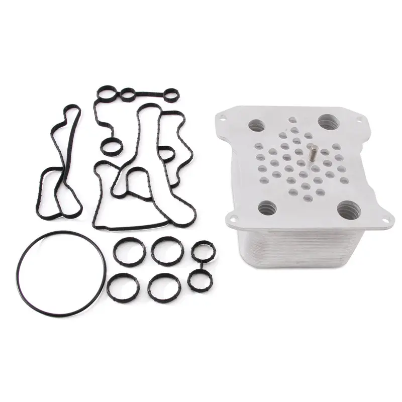 Mishimoto 08-10 Ford 6.4L Powerstroke Replacement Oil Cooler Kit 1