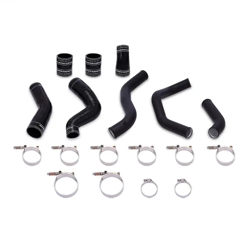 Mishimoto 11-14 Ford F-150 3.5L Ecoboost Hot-Side Intercooler Pipe Kit - Wrinkle Black 1