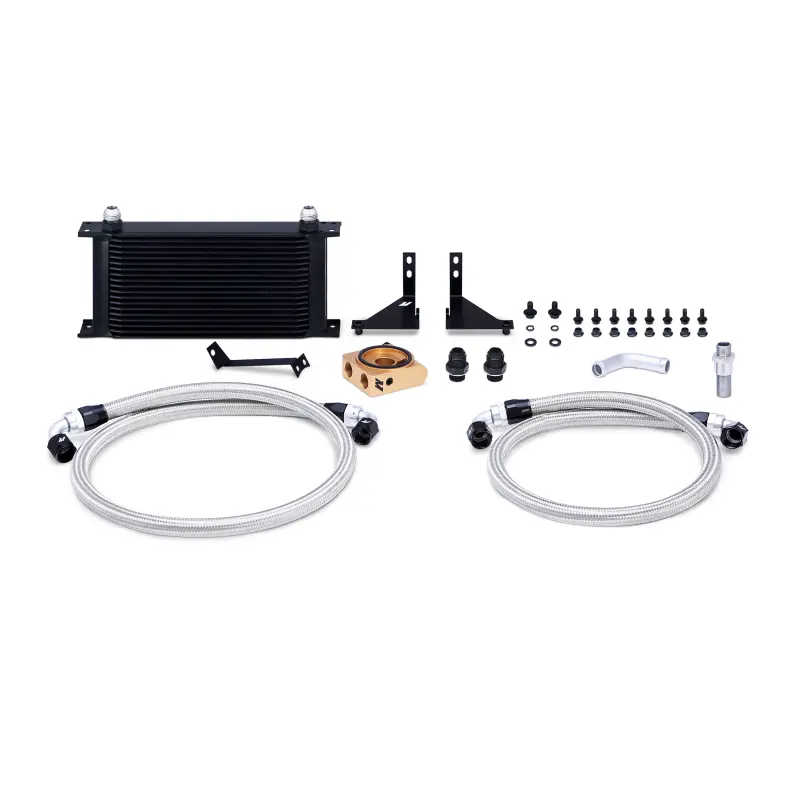 Mishimoto 14-16 Ford Fiesta St Thermostatic Oil Cooler Kit - Black 1